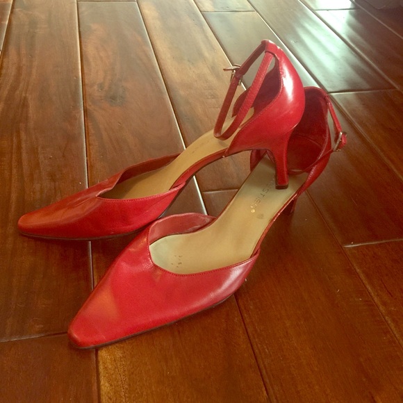Westies red heels slightly worn good condition