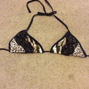 ❤BIG SALE❤Leopard, lace, and gold string bikini