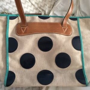 Polka dot fossil bag