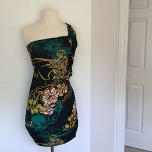 ITS ALL GOTTA GO !Symphony 1sleeve embellish dress