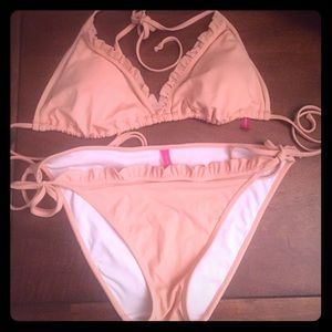 Victoria's Secret peach colored string bikini