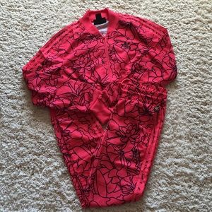 Adidas pharrell Williams red track suit