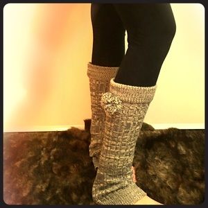 Knitted boot socks/leg warmers