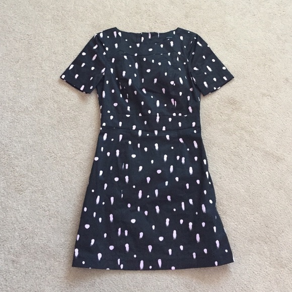 Baby pink and black dress