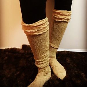 Khaki boot cuffs/socks