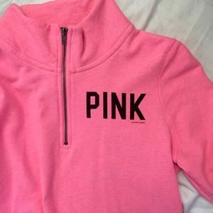 VS Pink half zip up