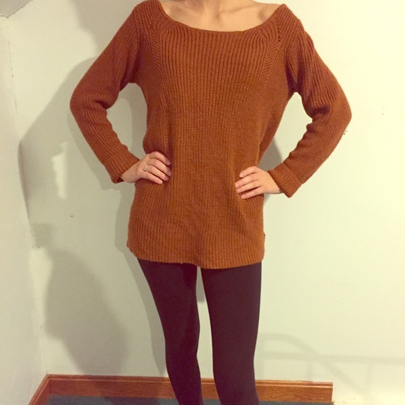 Orange over sized sweater