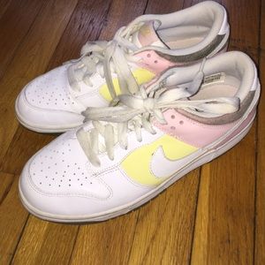 Lightly worn Nike pastel color sneakers
