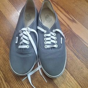 Vans authentic lo pro grey men's 8.5; Women's 10