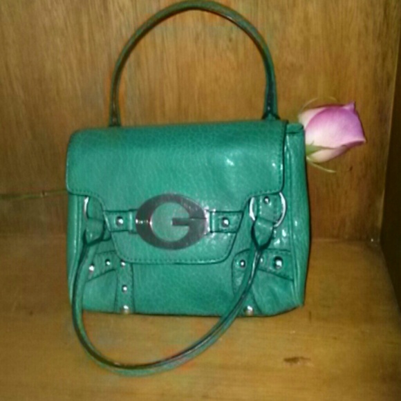 Money Green Guess Clutch