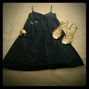 J Crew Navy Sundress