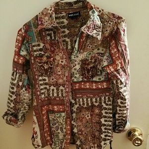 Wet Seal Button Up Shirt