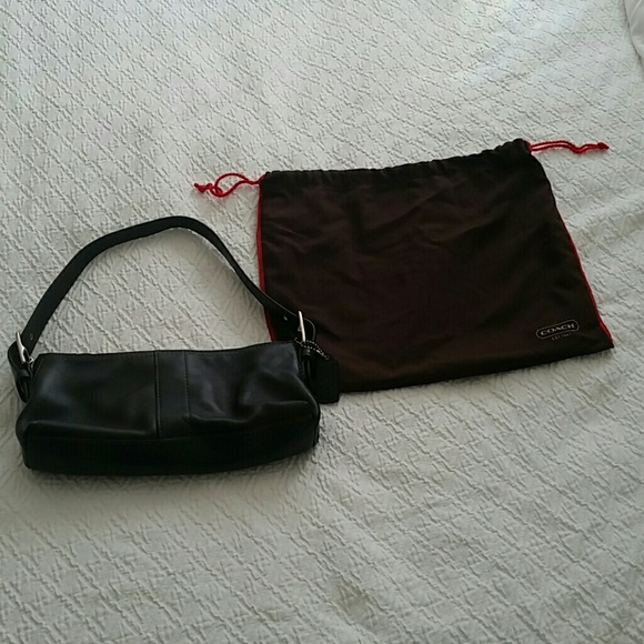 Coach black sholder bag
