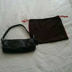 Coach black sholder bag