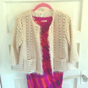 Gold and cream lace jacket