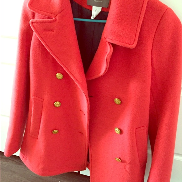 New! Jcrew stadium collection pea coat.