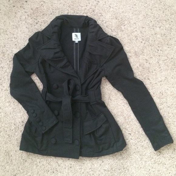 Black pea coat