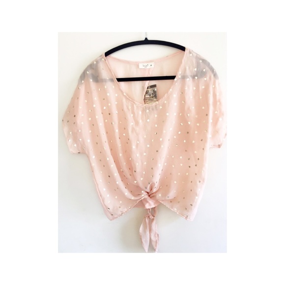 Gold Hearts Top
