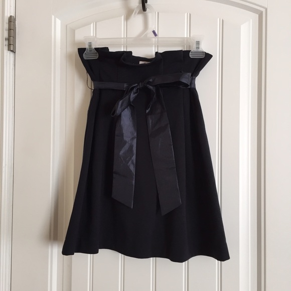 Navy Comme Toi Skirt with Tie Waist, Small