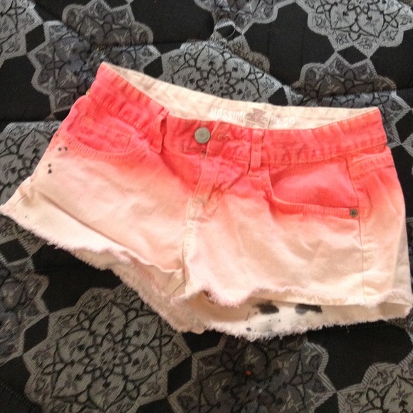 Pink faded shorts