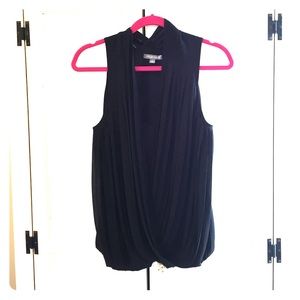 Blouse with a deep v