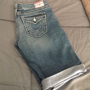 True Religion jean shorts