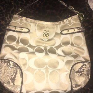 Coach Collette signature sateen hobo
