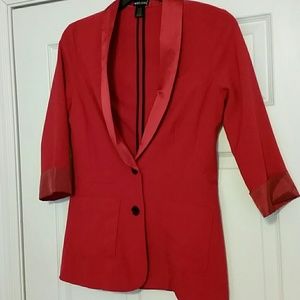 Red Women's Blazer
