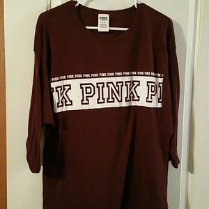 Oversized PINK 3/4 sleeve