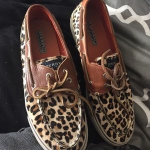 Leopard print sperry