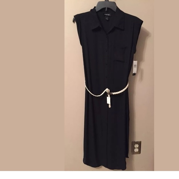 NWT. Sheer black dress from A.Byer. Medium