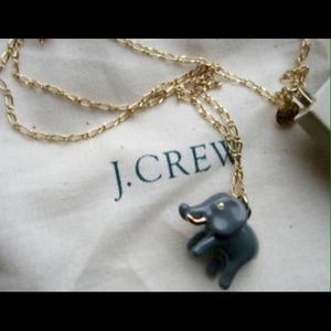 J crew elephant necklace