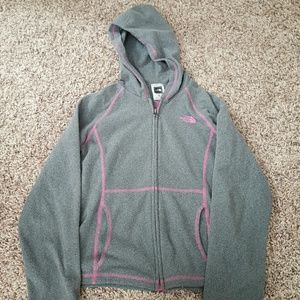 North face fleece jacket girls size med