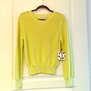 525 America Lime crop sweater