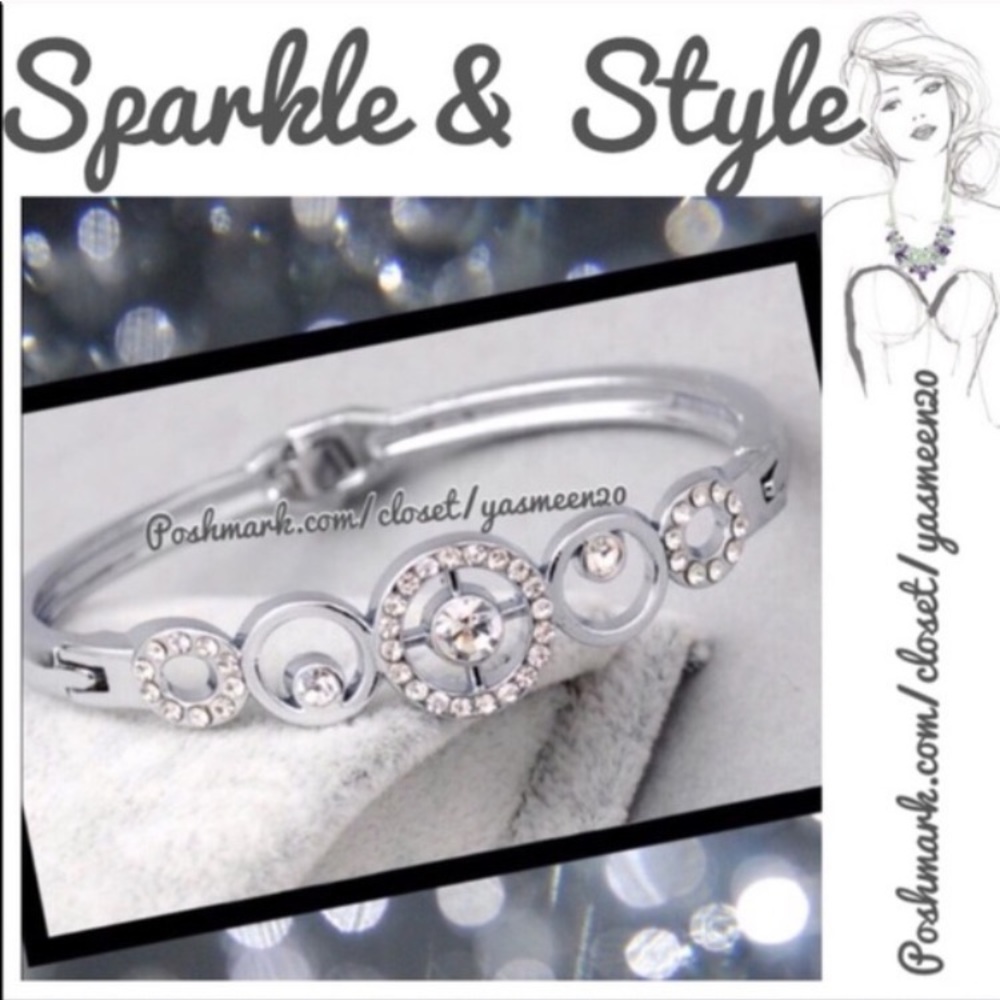 New Silver Circles Diamond Bracelet ✨LAST ONE