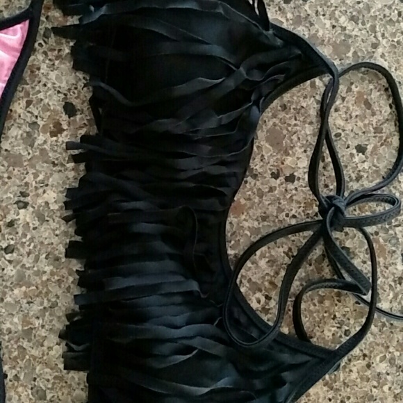 Pink Fringe Bikini - Picture 2 of 3