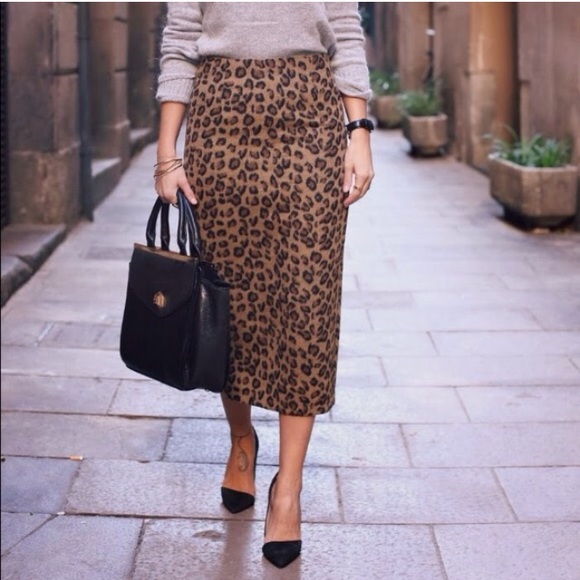 Asos Leopard Print Pencil Skirt - Fits like a 00