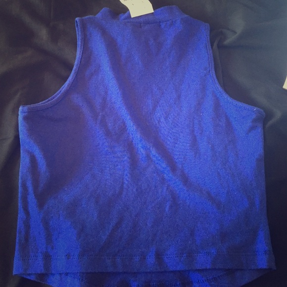 Blue crap top