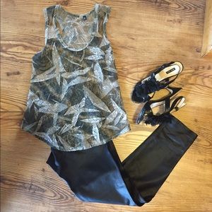 Miss Me Crochet-like Tank Top