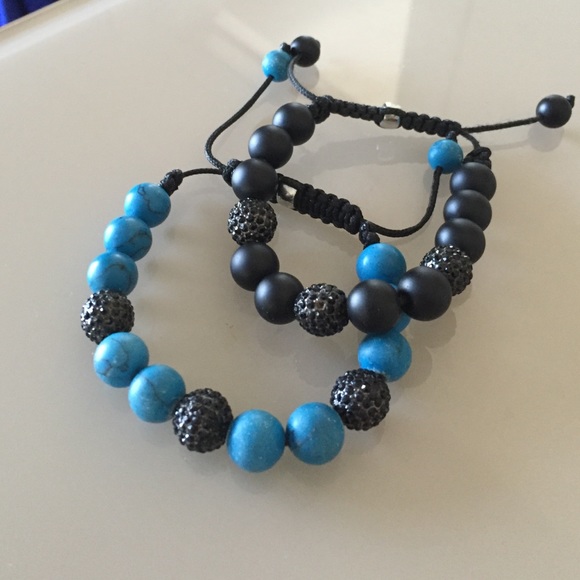 Beautiful Onyx bead bracelets.