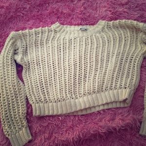 Crop knitt sweater