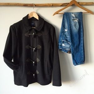 Gap Wool Toggle + Zip Closure Jacket ⭐️free scarf
