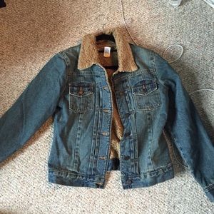 Lined denim jacket