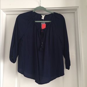 Forever 21 navy blouse