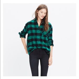 Madewell flannel Sunday shirt in buffalo check