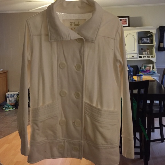Plush pea coat