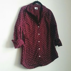 NWOT Polka Dot Button-down