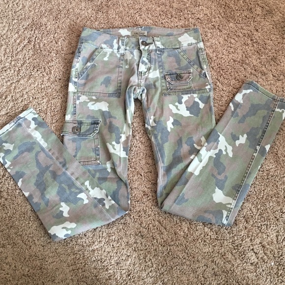 Bebop Camo Skinny Cargo Jeans -SOLD-