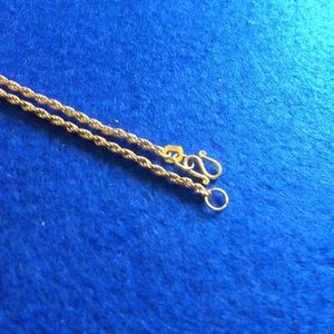 18K Real Gold 21 inches Chain