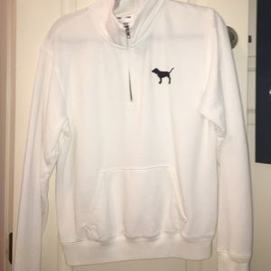 VS.Pink half zip pullover